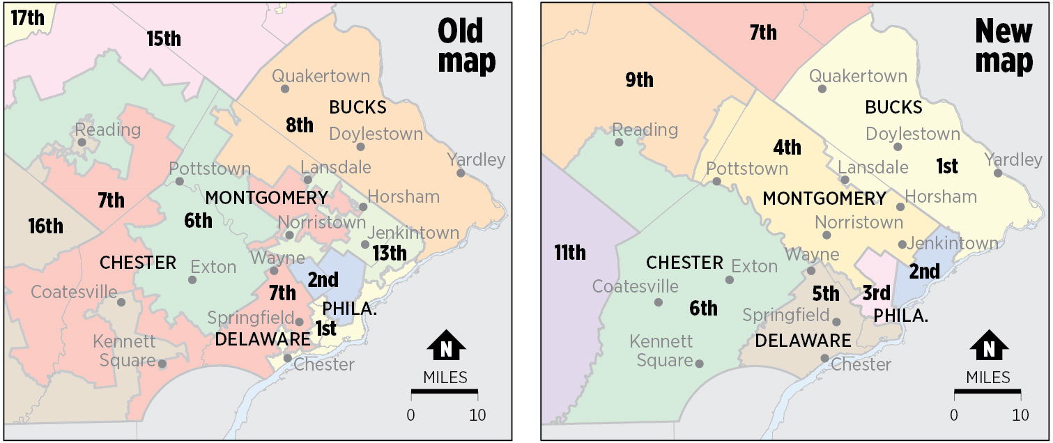 New Pennsylvania Congressional Map - Philadelphia Area