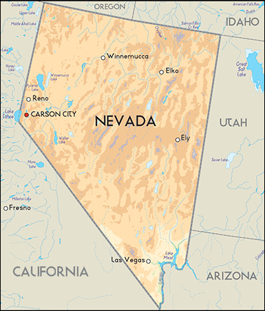 Nevada-map