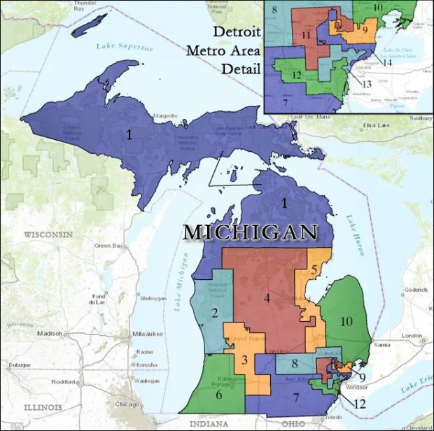 Michigan congressional districts The ELLIS Insight